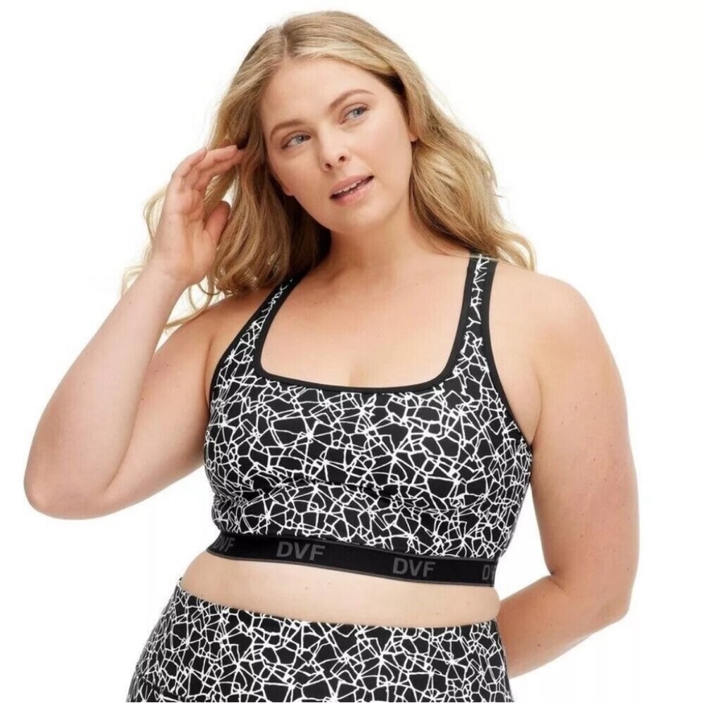 NWT Diane Von Furstenberg Sports Bra 1x
